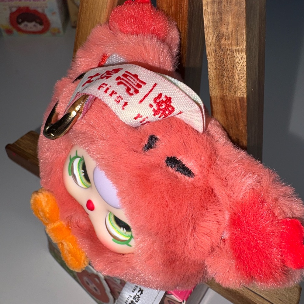 🐻 Baby Three Angry Fox Plush Keychain – Kawaii Blind Box Collector Charm - Picture 3 of 3